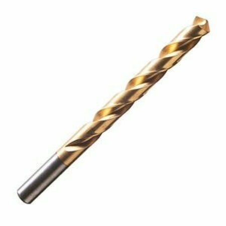 CHAMPION CUTTING TOOL 1/4in - 700T Jobber Drills, HSS w/ Titanium Nitride Coating, Straight Shank, 135 deg Split, 12PK CHA 700T-1/4